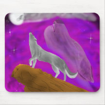 Hurlement à la lune tapis de souris