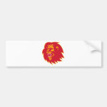 hurlement principal de lion fâché autocollants pour voiture