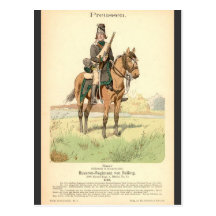 Hussard prussien carte postale