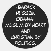 - HusseinObama-musulmans de Barack par hea… - Cust Adhésif