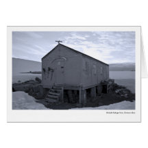 Hutte britannique de refuge, baie dorienne carte