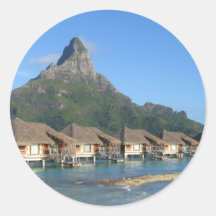 Huttes de Bora Bora Autocollants