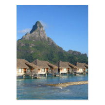Huttes de Bora Bora Cartes Postales