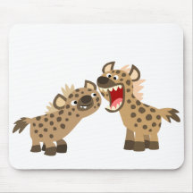Hyènes Grand-Teethed mignonnes Mousepad de bande d Tapis De Souris