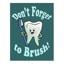 Hygiéniste dentaire de dentiste carte postale