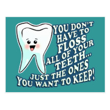 Hygiéniste dentaire de dentiste carte postale