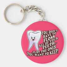 Hygiéniste dentaire de dentiste porte-clefs
