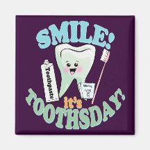 Hygiéniste dentaire drôle de dentiste magnets pour réfrigérateur