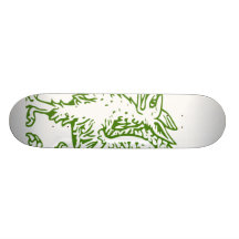 hylain vert - dragon planches à roulettes customisées