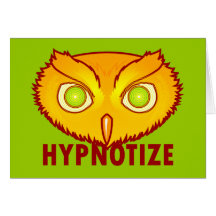 Hypnotisez la carte de voeux de hibou