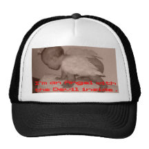I ` à m pêcher dessus with des Devil the… Casquettes De Camionneur