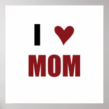 I affiche de maman de coeur