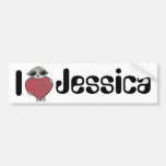 I alien de Jessica de coeur Autocollants Pour Voiture