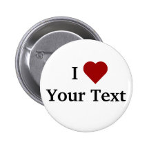 I bouton de coeur (personnalisez) pin's