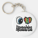 I coeur (amour) Alexandrina Porte-clés