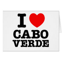 I coeur Cabo Verde Carte De Vœux