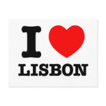 I coeur Lisbonne Carte Postale