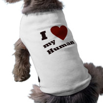 I coeur ma chemise humaine de chien vêtements pour animaux domestiques