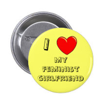 I coeur mon amie féministe ! pin's avec agrafe