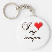I "coeur" mon soldat de la cavalerie porte-clef