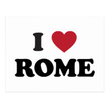 I coeur Rome Italie Carte Postale