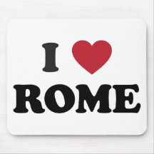 I coeur Rome Italie Tapis De Souris