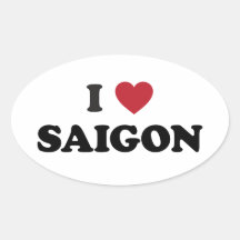 I coeur Saigon Vietnam Ho Chi Minh Ville Autocollant