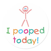 I de Pooped amusement aujourd'hui autocollants