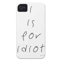 I est pour l'idiot étuis iPhone 4
