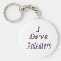 I fourmiliers de coeur (amour) porte-clef