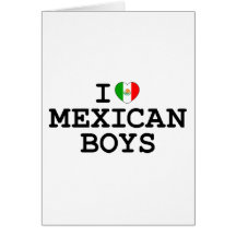 I garçons de Mexicain de coeur Carte De Vœux