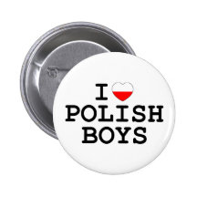 I garçons polonais de coeur pin's avec agrafe