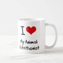 I heart My Animal Nutritionist Coffee Mugs