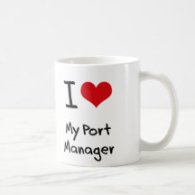 I heart My Port Manager Coffee Mugs
