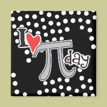 I jour du coeur pi magnets