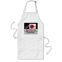 "I Kiss My Black Russian Terrier Aprons"