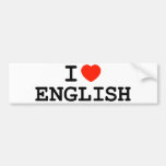 I l'anglais de coeur adhésif pour voiture