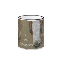 I love badgers mug