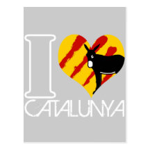 I Love Catalunya Carte Postale