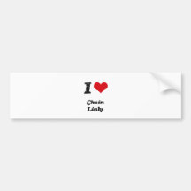 I love Chain Links Bumper Sticker