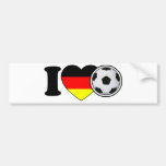 « I Love football » - avec populaire Allemagne-coe Autocollants Pour Voiture