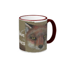 I love foxes mug