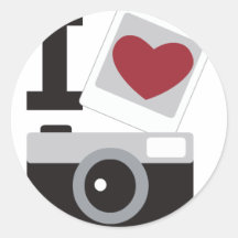 I Love Photo Autocollants