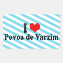 I Love Povoa de Varzim, Portugal Autocollants