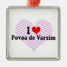 I Love Povoa de Varzim, Portugal Décoration Pour Sapin De Noël