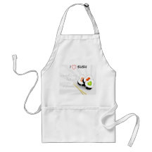 I love sushi tablier