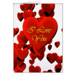 I LoveYou - coeurs Cartes