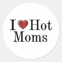 I mamans chaudes de coeur autocollants