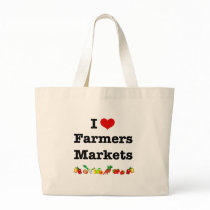 I marchés d'agriculteurs de coeur sacs