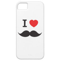 I moustache de coeur coque iPhone 5 Case-Mate